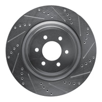 R1 Concepts R1 03-17 Dodge Viper Rear Right Drilled & Slotted Silver Brake Rotor