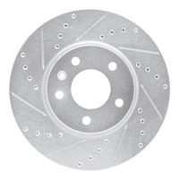 R1 Concepts R1 11-25 Buick Encore GX Front Left Drilled & Slotted Silver Brake Rotor