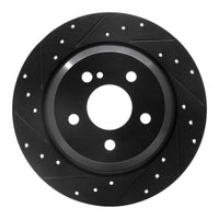 R1 Concepts R1 07-13 Mercedes-Benz S550 Rear Left Drilled & Slotted Black Brake Rotor