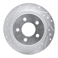 R1 Concepts R1 03-07 Jeep TJ (Canada - See Wrangler for US) Rear Left Drilled & Slotted Silver Brake Rotor