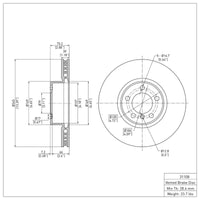 DFC 12-21 BMW 435i xDrive Front Brake Rotor