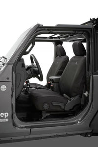 Bestop 18-26 Jeep Wrangler JL 2-Door Front Seat Covers (Black Diamond)