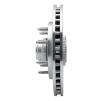 R1 Concepts R1 97-04 Ford F-250 2WD (Excl Super Duty) Front Left Drilled & Slotted Silver Brake Rotor