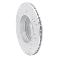 R1 Concepts R1 02-05 BMW 760I Rear Right Drilled & Slotted Silver Brake Rotor