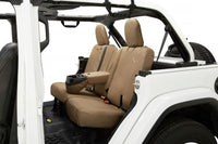 Bestop 18-23 Jeep Wrangler JL 4-Door Exc. 4Xe Rear W/ Fold Down Arm Rest Seat Covers (Tan)