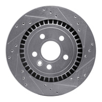 R1 Concepts R1 07-18 Volvo XC70 Rear Right Drilled & Slotted Silver Brake Rotor