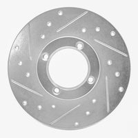 R1 Concepts R1 80-83 Subaru STANDARD Front Left Drilled & Slotted Silver Brake Rotor