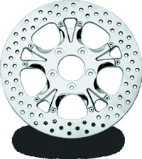 Performance Machine Disc/Carr 11.8in Gatlin Front Left - Chrome