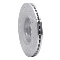 R1 Concepts R1 03-09 Volvo XC90 Front Right Drilled & Slotted Silver Brake Rotor