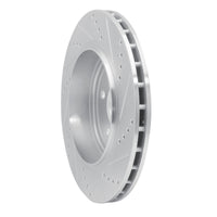 R1 Concepts R1 12-25 Dodge Durango Rear Left Drilled & Slotted Silver Brake Rotor