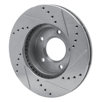 R1 Concepts R1 92-95 Mazda MPV Front Left Drilled & Slotted Silver Brake Rotor