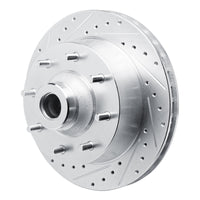 R1 Concepts R1 73-77 Dodge B300 Van (71-74) / B300 (75-80) Front Left Drilled & Slotted Silver Brake Rotor