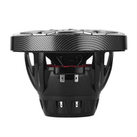 DS18 Hybrid Marine Speaker w/ Driver And RGB LED 6.5in 2-Way 250 Watts RMS 4 ohm Crbn Fiber w/ Cover