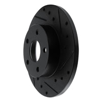 R1 Concepts R1 84-87 Pontiac Fiero Rear Right Drilled & Slotted Black Brake Rotor