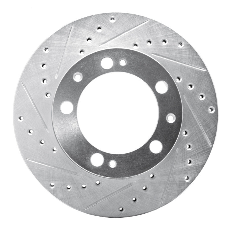 R1 Concepts R1 87-89 Porsche 944 Except Turbo Front Left Drilled & Slotted Silver Brake Rotor