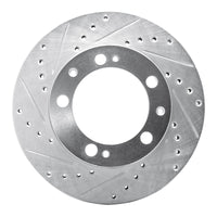 R1 Concepts R1 87-89 Porsche 944 Except Turbo Front Left Drilled & Slotted Silver Brake Rotor