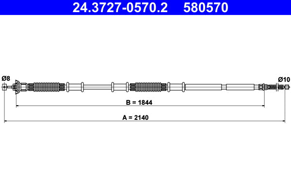 BOSCH 1987477954 Parking Brake Cable Pull