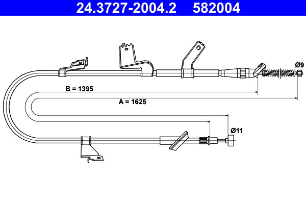 BOSCH 1987482430 Parking Brake Cable Pull