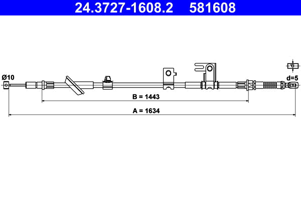 BOSCH 1987482239 Parking Brake Cable Pull