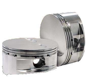 CP Pistons CP Piston Set for Chevy Late Model SBC 350 Flat Top X Style Forgings/Two Barrel Design-Bore (4.030)