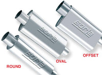 Borla 3 -1/2in In/Out x 5in Round x 8in Long XR-1 Sportsman Shorty Racing Muffler