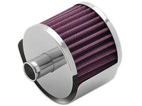 K&N Engineering K&N Steel Base Crankcase Vent Filter/Breather 1in Vent OD x 2in OD x 1.5in Height