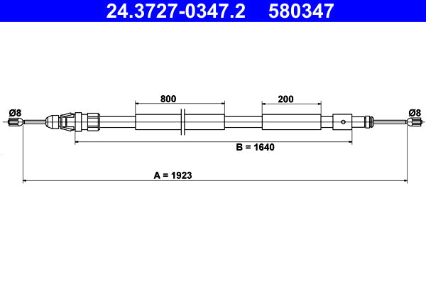 BOSCH 1987477912 Parking Brake Cable Pull