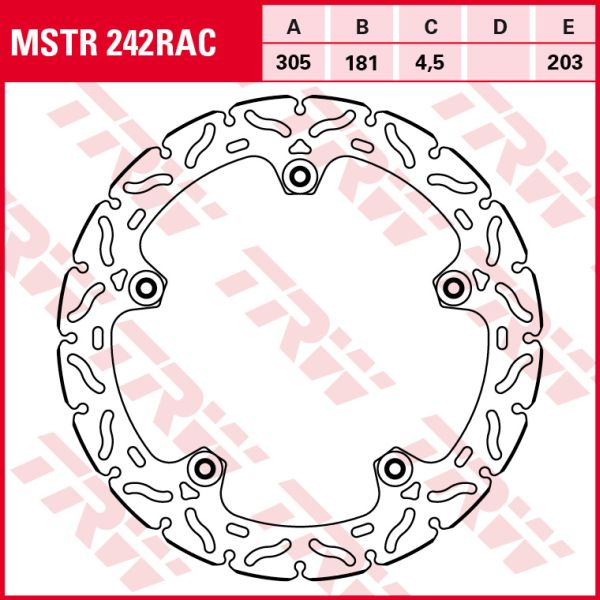 TRW MOTO MSTR242RAC Brake Disc