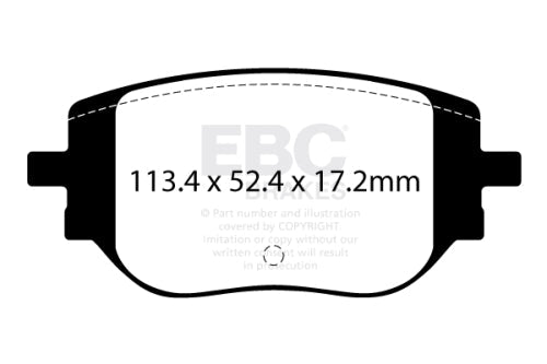 EBC DPX2478 Opel Peugeot Toyota Vauxhall Brake Pad Set