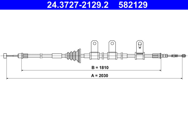 BOSCH 1987482461 Parking Brake Cable Pull