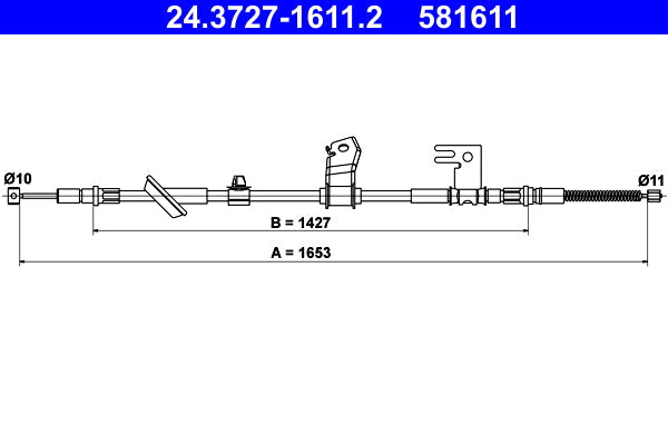 BOSCH 1987482173 Parking Brake Cable Pull