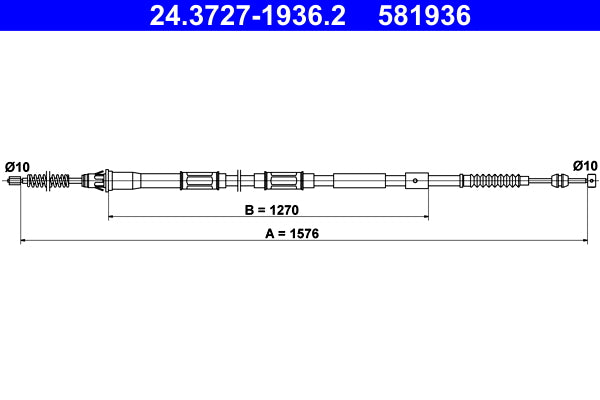BOSCH 1987477859 Parking Brake Cable Pull