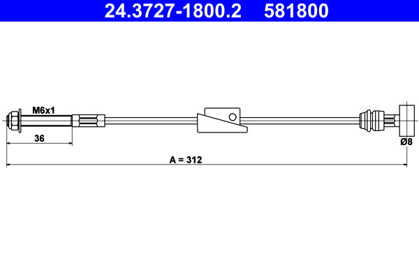 BOSCH 1987477581 Parking Brake Cable Pull