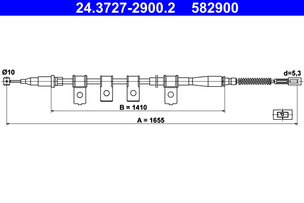 BOSCH 1987477706 Parking Brake Cable Pull