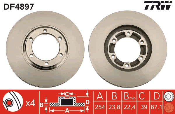 TRW MOTO DF4897 Brake Disc