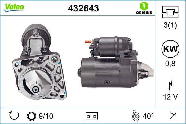 VALEO VAL432643 Starter