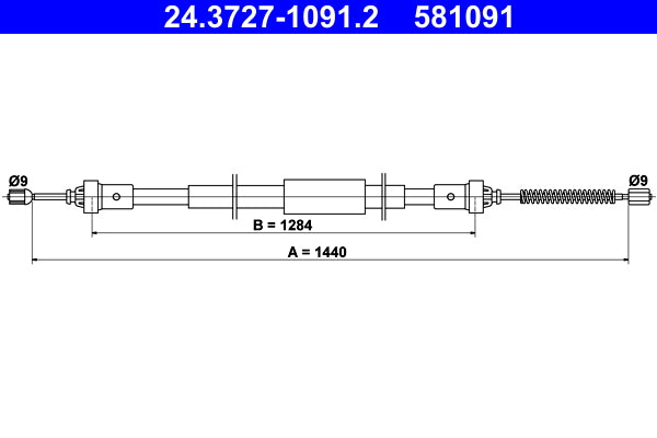 BOSCH 1987482229 Parking Brake Cable Pull