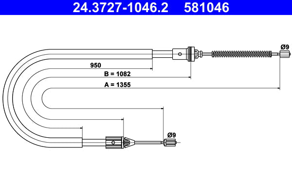 BOSCH 1987477787 Parking Brake Cable Pull