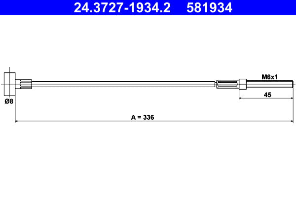 BOSCH 1987477086 Parking Brake Cable Pull