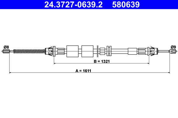 BOSCH 1987477904 Parking Brake Cable Pull