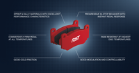 Pagid S4912T5E001 Brake Pad S4912 RST5E - Pagid Racing RST highlights
