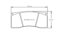 Pagid S4912T5E001 Brake Pad S4912 RST5E - Pagid shape S4912 line drawing
