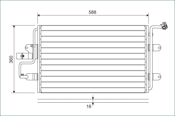 VALEO VAL817244 Air Conditioning Condenser