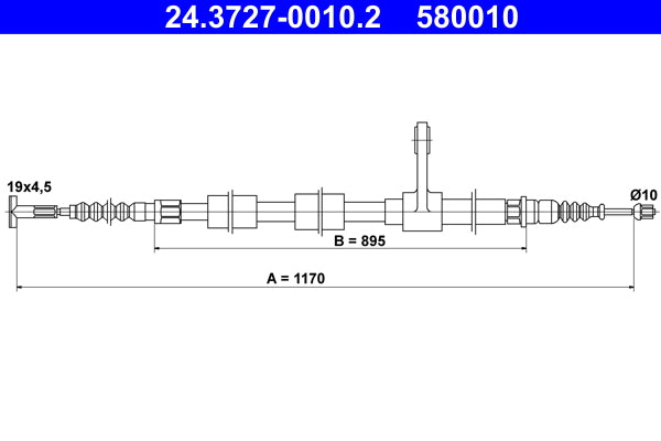 BOSCH 1987477993 Parking Brake Cable Pull