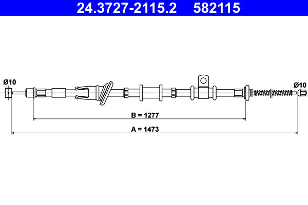 BOSCH 1987482331 Parking Brake Cable Pull