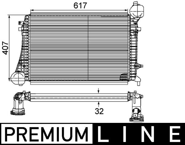 MAHLE CI167000P Charge Air Cooler