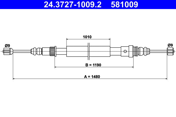 BOSCH 1987477599 Parking Brake Cable Pull
