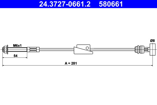 BOSCH 1987477595 Parking Brake Cable Pull