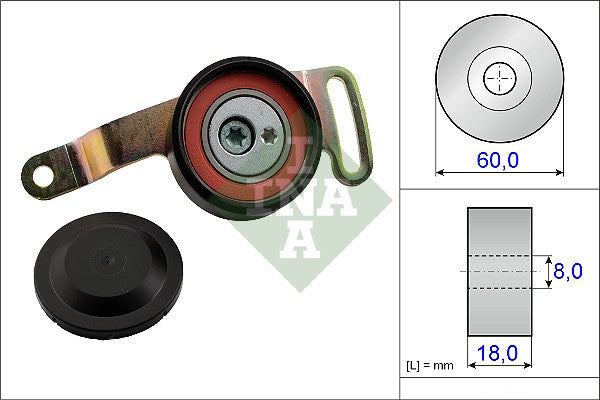 INA 533007810 V-Ribbed Belt Tensioner Pulley