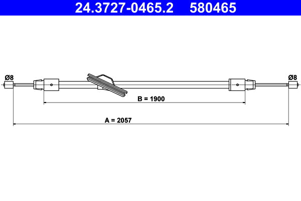BOSCH 1987477681 Parking Brake Cable Pull